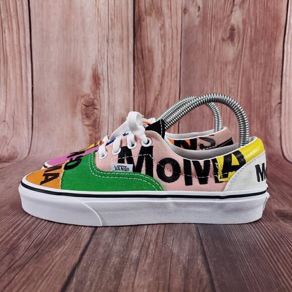 Vans MoMA Womens 6.5 Mens 5 Museum Of Modern Art Embroidered Shoes Sneakers - Picture 2 of 14